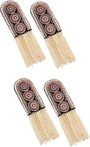 COHEALI Sets Elegant Tassel Chain Epaulet Shoulder Boards Fringe Epaulet Uniform Shoulder Tassel Chain Accessories Pcs