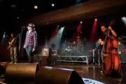 Blues singer Giles Robson live on stage with the Dirty Aces at the- Old Photo 5