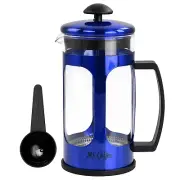 Mr Coffee Glass Coffee Press Daily Size 1.2qt 30 Ounce (BLUE)