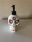 WHITE SUGAR SKULL-DAY OF THE DEAD SOAP DISPENSER DISPENSER-NEW