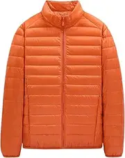 [LCHYG] Men's Lightweight Puffer Down Jacket Winter Men's Basics Warm Coat Jacket M-4XL