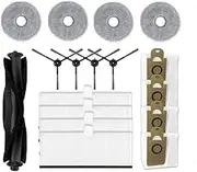 17PCS Accessories Kit，Compatible for Proscenic， M9 Robot Vacuum Cleaner Main Side Brush HEPA Filter Mop Cloth Dust Bag