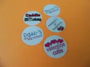 Pre Cut One Inch Bottle Cap Valentines Free Shipping