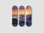 Landscape Sunset Skate Board Parent
