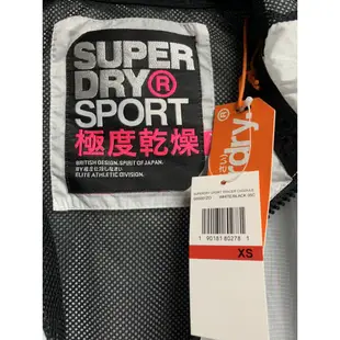 Superdry 極度乾燥 女生白色輕型運動夾克/訓練外套/防風外套/運動外套/SPORT/訓練裝備衣/G50001ZO