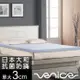 Venice 日本防蹣抗菌3cm全記憶床墊-單大3.5尺