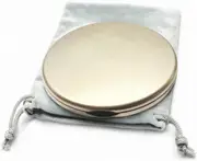 Compact Mirror for Purses - 1x/10x Magnification, Double Sided Travel Makeup Mirror (Champagne Gold)