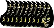 HYTROVE 10Pcs Acoustic Guitar Pickguard Protective Plate Scratch Resistant Guard for Folk Guitars Stylish Design Durable Scratch Plate Protection Against Wear