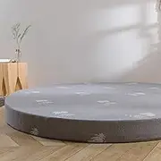 mattress mattress Thicken the Mattress for a Round Bed The Padded Tatami Mat in Memory Foam The Breathable Mattress with Removable Cover Padded Futon for Bed-8 cm Diameter 200 cm Uptodate