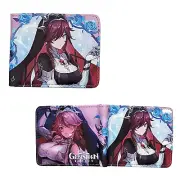New Rosaria GENSHIN IMPACT BiFold Wallet Standard Size Credit Card Billfold