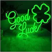 Sign Lamp Good Luck Neon Sign USB Powered LED Neon Lights For Bedroom Home Office Hotel Pub Cafe Wall Decor 40x30cm