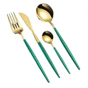 1Set Cutlery Set Dinner Fruit Knife Fork Spoon Stainless Steel Dinnerware Silverware Flatware Kit