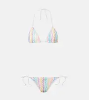 [Missoni] Missoni Zigzag bikini UK 10 multicoloured