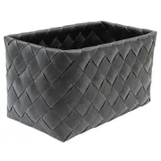 Icon Chef Flat Weave Rectangular Basket Black - Small