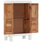 Sideboard Buffet Side Cabinet Storage Cupboard White Solid Wood Acacia vidaXL