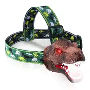 Dinosaur Headlamp LED Headlamps for Kids Dinosaur Flashlights Toys Rechargeable Headlights