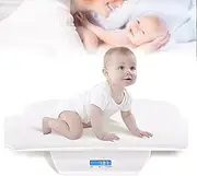 Baby Weight Scale Infant Scale，Multi-Function Toddler Scale LCD Display, Weighs [lb/oz/kg] Highly Accurate, Hold & Tare Function, Curved Weighing Platform,Weight and Height Track