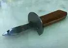 Stainless Steel Oyster Knife, Clam Shellfish Shucker Opener Cutter W/Thumb Guard