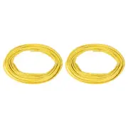 20AWG Gauge Stranded Hook-Up Wire PVC Tinned Copper Wire 7.5m/25ft Yellow