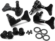 QUMIIRITY 4pcs Guitar Tuning Pegs Set Sealed Bass Tuning Keys Machine Heads for Acoustic Electric 4-string Bass