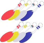 KOMBIUDA 8pcs Floating Keychains for Boating Surfing Durable Key Rings Secure Your Keys Effortlessly