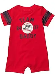 Carter's Boys Red Team Daddy 24 MVP Romper (12 Months)