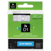 DYMO D1 High-Performance Polyester Removable Label Tape 1/2" x 23 ft White on