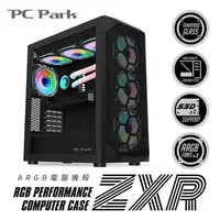 在飛比找順發線上購物優惠-PC Park ZXR ARGB電腦機殼-黑