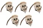 Go Cat Wand Toy Attachment, Cat Catcher Mice Refill, 5 Pack