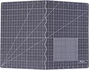 zolyet Foldable Cutting Mat Durable PVC d Folding Self Healing Mat for Cutting Quilting Sewing Scrapbooking Arts & Crafts Projects, 17.8 * 11.9 Inch Grey