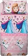 Frozen Single Duvet Cover Set Disney Flat Sheet Fitted Sheet Pillowcase Pink Disney 100% Cotton Official Product