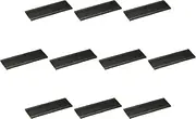 Set of 10, Black Yuzu 3.6 Long Plate, 14.4 x 4.7 x 1.0 inches (36.5 x 12 x 2.5 cm) | Oblong Plate (Large) Setomonohonpo