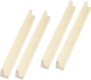 Levemolo 4pcs Wooden Domino Holders DIY Accessory Display Base for Neat Game Organization Creative Craft Decoration for Letters and Domino Tiles Easy to Use Desktop Racks