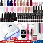 Poly Builder Gel Nail Gel Polish Kit Nail Drill 120W UV Nail Lamp Machine DIY