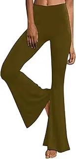 [Aniywn] Yoga Leggings for Women High Waist Casual Pants Bell Pants Bootcut Tummy Control Yoga Pants