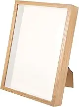 Cabilock Creative Hollow Specimen Frame for DIY Dried Flower Display Transparent Photo Holder for Home Decoration Natural Color for Desktop Use