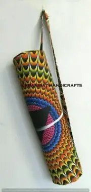 Indien Multi Handmade Portable Bag Adjustable Strap Boho Yoga Mat Shoulder Bag