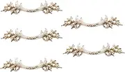 Mgoodoo 5Pcs Antique Silver European Style Vintage Handles Pulls for Cabinet Door Dresser Cupboard Closet Drawer Furniture