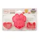 米妮 粉色 ABS樹脂 餅乾模型(3入) 餐具 迪士尼 日貨 正版授權J00012843