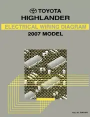 2007 Toyota Highlander Wiring Diagrams Schematics Layout Factory OEM