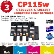 Any 3 Toner For Fuji Xerox DocuPrint CM115w CP115w CP225w CP116w CM225fw Non-OEM