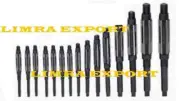 ADJUSTABLE EXPANDING HAND REAMER 16 PCS SET H V TO H 12 SIZES 1/4 " to 1.3/16 "