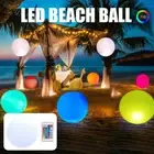 LED Beach Ball Toy 16 Color Changing Floating Pool Lights Beach Ball SeOyg