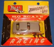 ATLAS HO 1/87 SCALE SLOT CAR AVANTI ZINGER 1299 GREY FACTORY SEALED CARD SCARCE