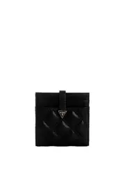 GUESS Women's Black Giully Tab Card Case