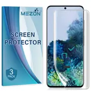 [3 Pack] Samsung Galaxy S20+ Premium Clear Edge-to-Edge Full Coverage Screen Protector Film by MEZON – Fingerprint Sensor Compatible (S20+, Clear) – FREE EXPRESS