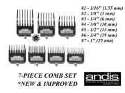 ANDIS Metal Clip DETACHABLE BLADE ATTACHMENT Guide COMB SET*Fit SUPRA,BDC,BGR-C