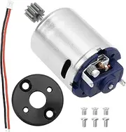 ShareGoo 370 Motor w/10T Gear & Aluminum Motor Mount Plate Upgrade Parts Compatible with MN82 MN78 1/12 RC Car (Black)