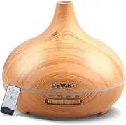 Devanti 300ml 4 in 1 Aroma Diffuser - Light Wood