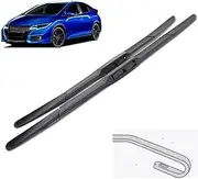 Wiper Hybrid Front Wiper Blades Compatible with Honda Civic 9 Hatchback Tourer 2012-2016 Windshield Windscreen Brushes 26"+18"